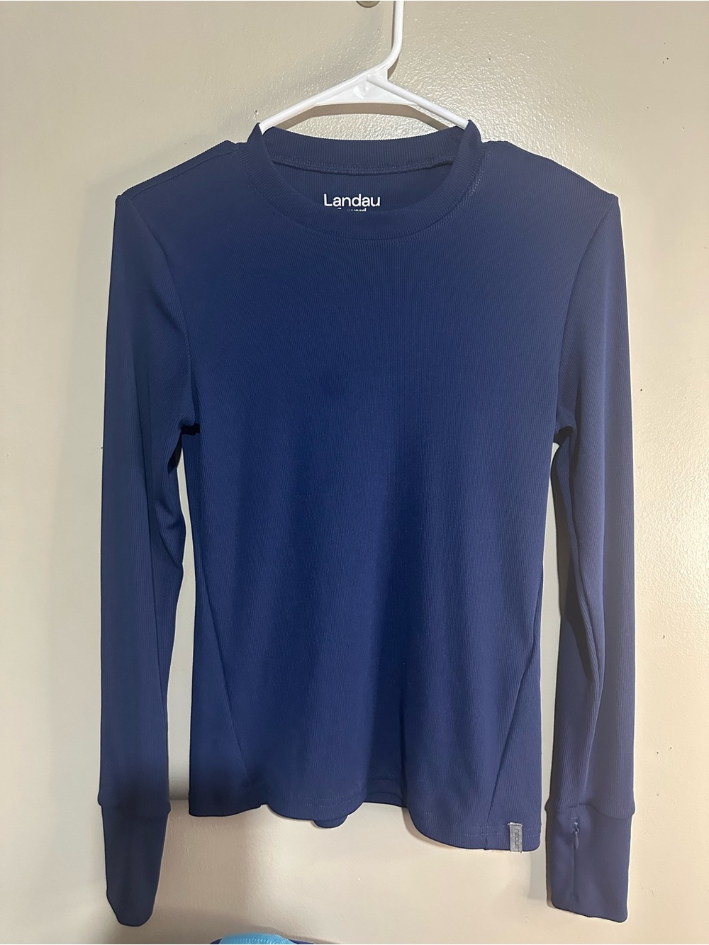 Landau Kids Long Sleeve Crew Neck Shirt - Navy